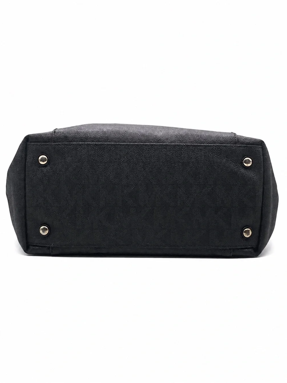 Michael Michael Kors Jet Set Black Logo Jacquard Tote Gold Hardware